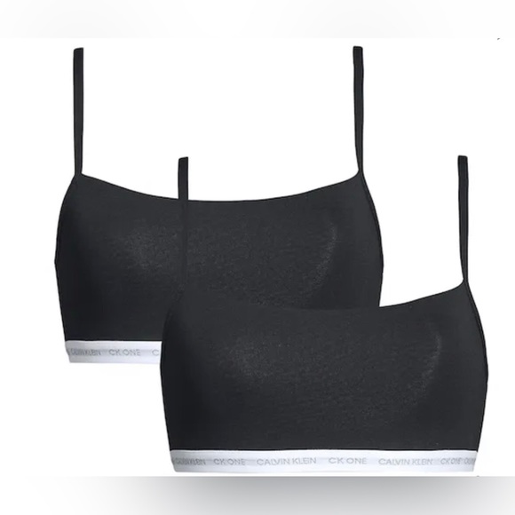 2 pack unlined bralettes CK One size L new in the box - Picture 1 of 6
